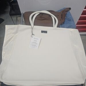 Jimmy Choo Cream Tote Bag